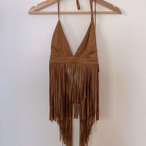 Vintage Fringe Crop Top